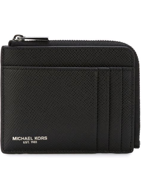 michael kors zip around wallet mens|Michael Kors wristlet wallet black.